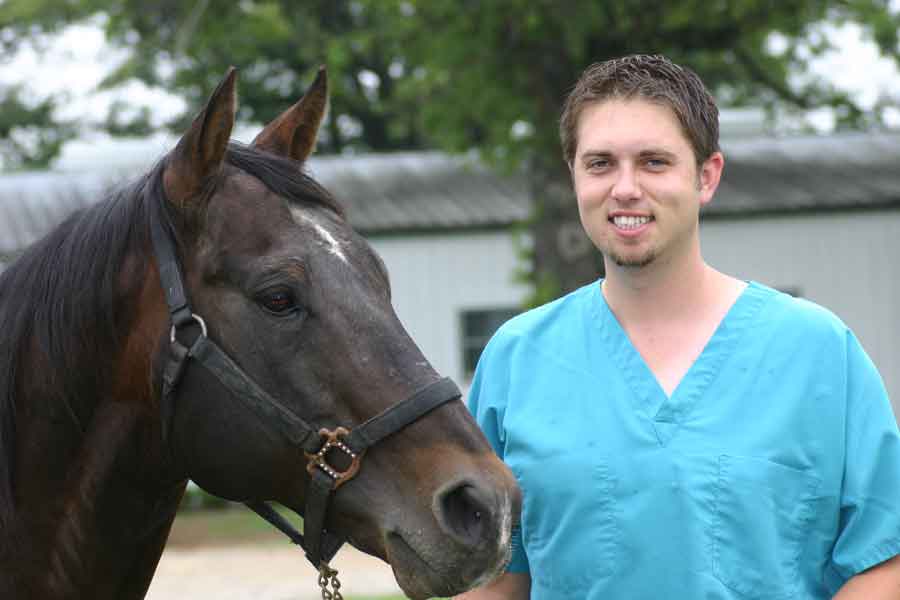 Adam Conrad Breeding Manager with Doc O Lena Twist